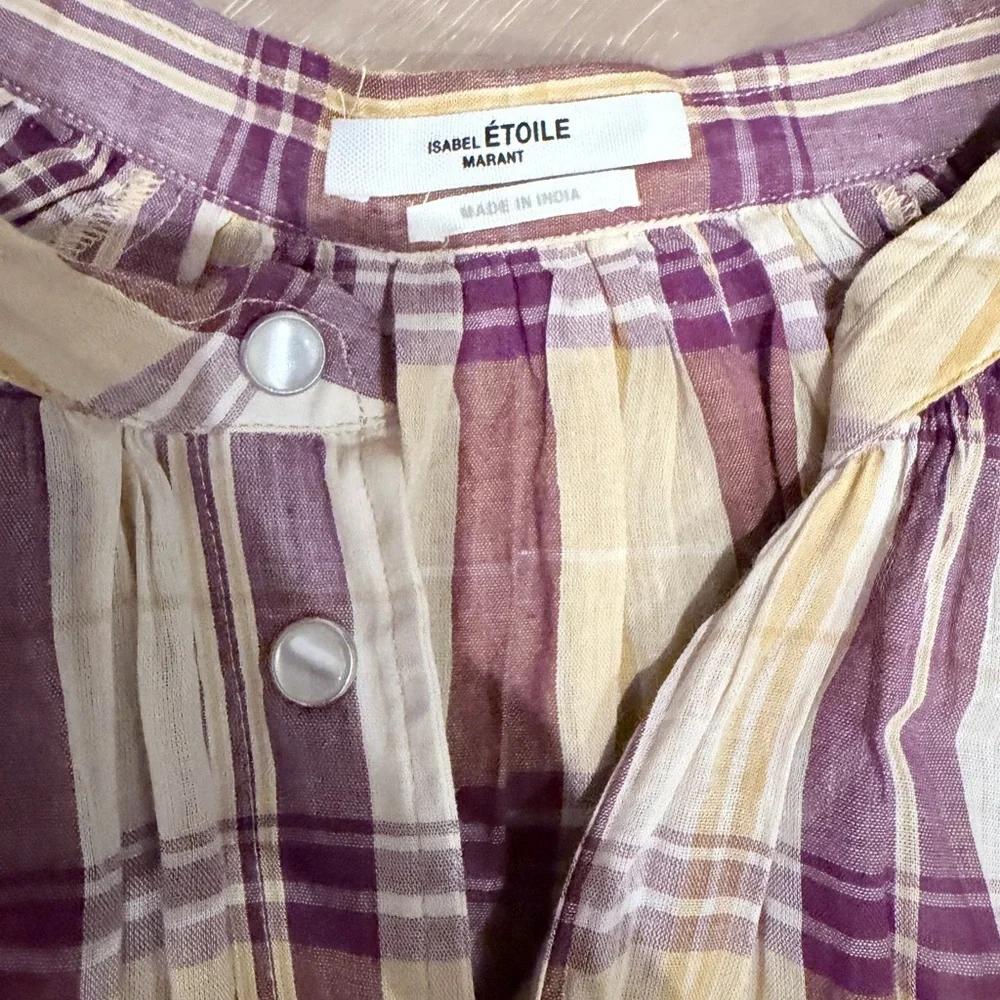 Isabel Marant Multicolor Plaid Shirt and Shorts Set - Picture 3 of 6